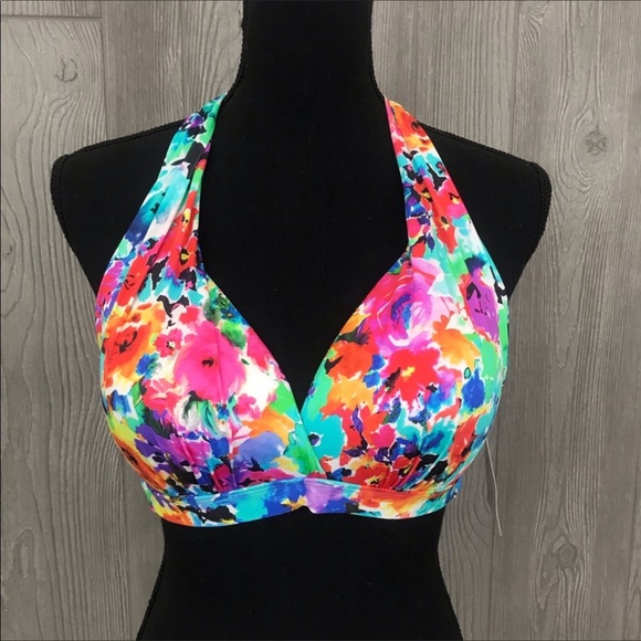 24th & Ocean Other - NWT 24th and ocean bikini top floral large top